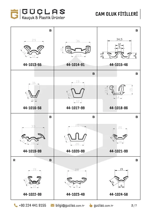 Cam Oluk Fitilleri — Katalog çizimi 2