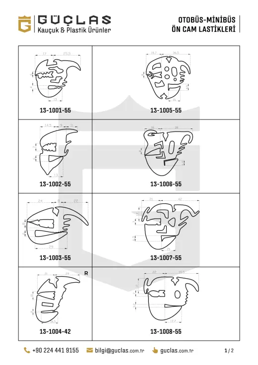 Glass Seals — Catalog drawing 1
