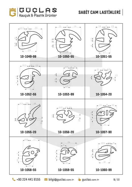 Glass Seals — Catalog drawing 5