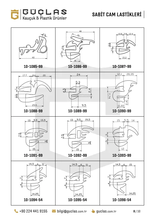 Glass Seals — Catalog drawing 8