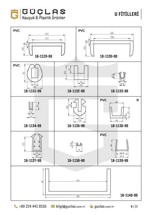 U-Profile — Katalogzeichnung 9